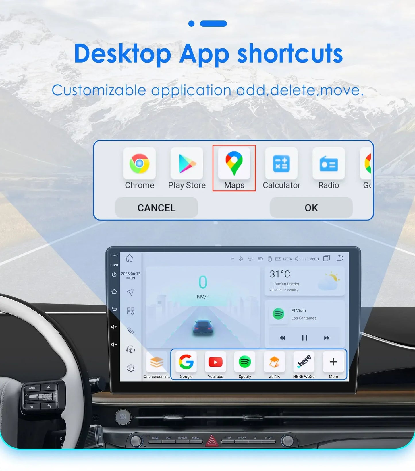 Autoradio Android Auto 10,1" 2DIN pour Volkswagen Golf 7 (2013-2017) avec GPS, RDS, DSP, 4G, Bluetooth, CarPlay