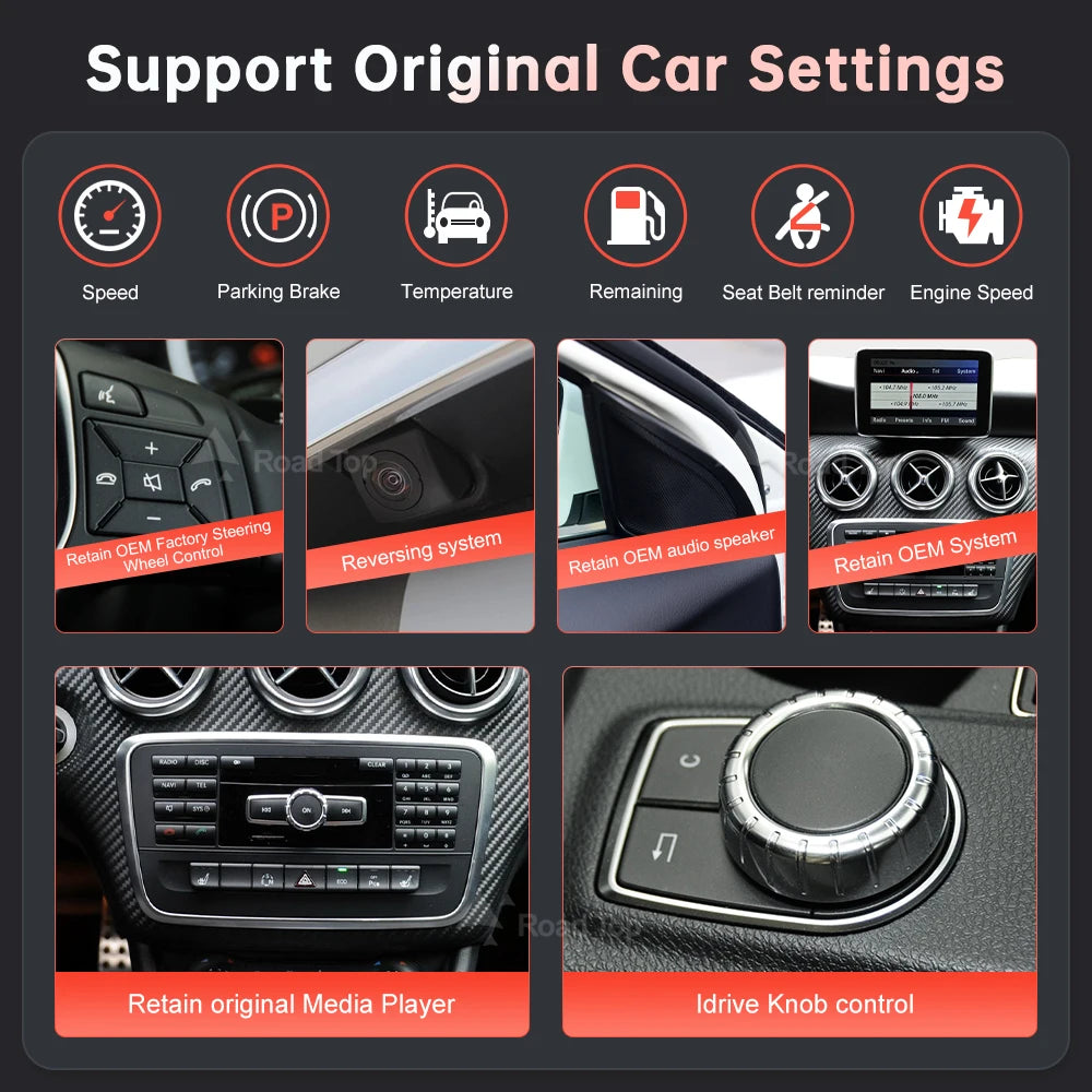 Autoradio écran Multimédia 1920x720 pour Mercedes-Benz Classe A, B, CLA, GLA (2013-2015) – NTG4.5, Écran Tactile, CarPlay & Android Auto Sans Fil