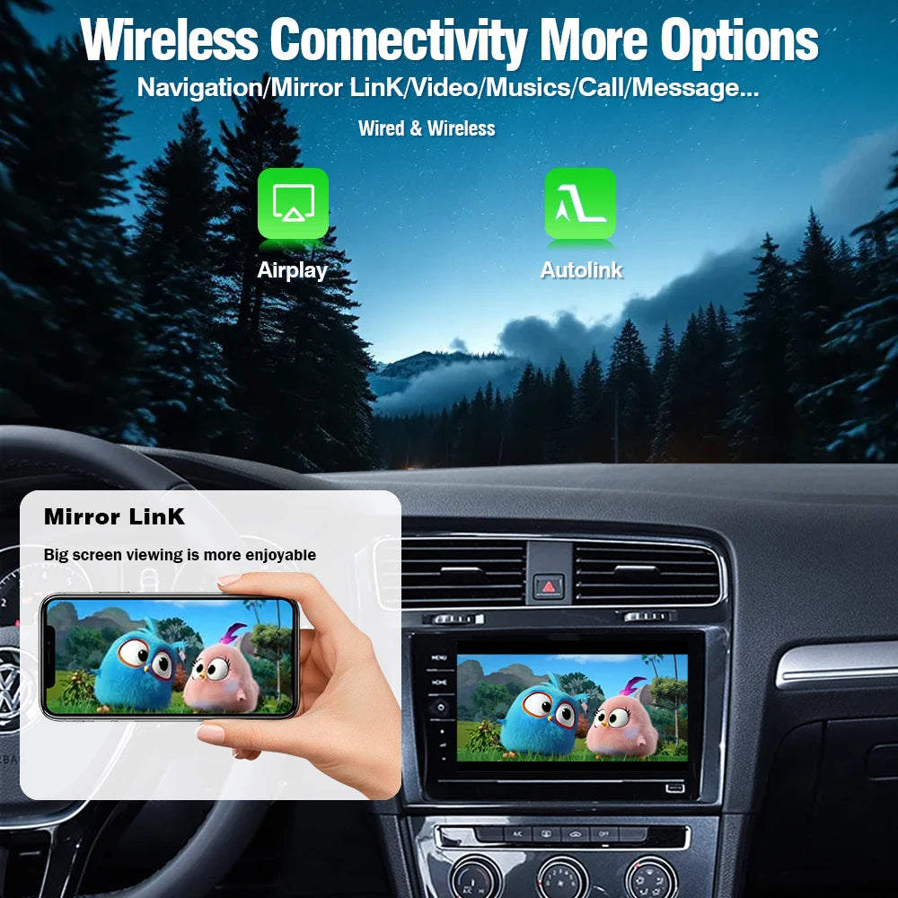 Boîtier CarPlay et Android Auto sans fil pour Volkswagen, Skoda et SEAT | MIB, MIB2 et MIB3