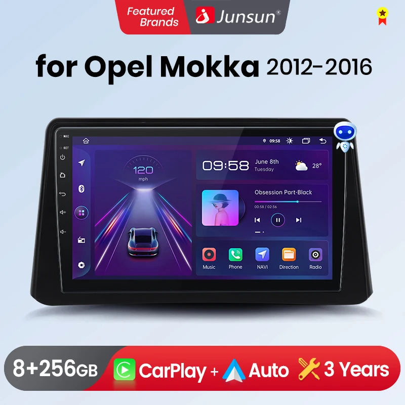 Radio de coche CarPlay / Android Auto 2 DIN para Opel Mokka (2012-2016)