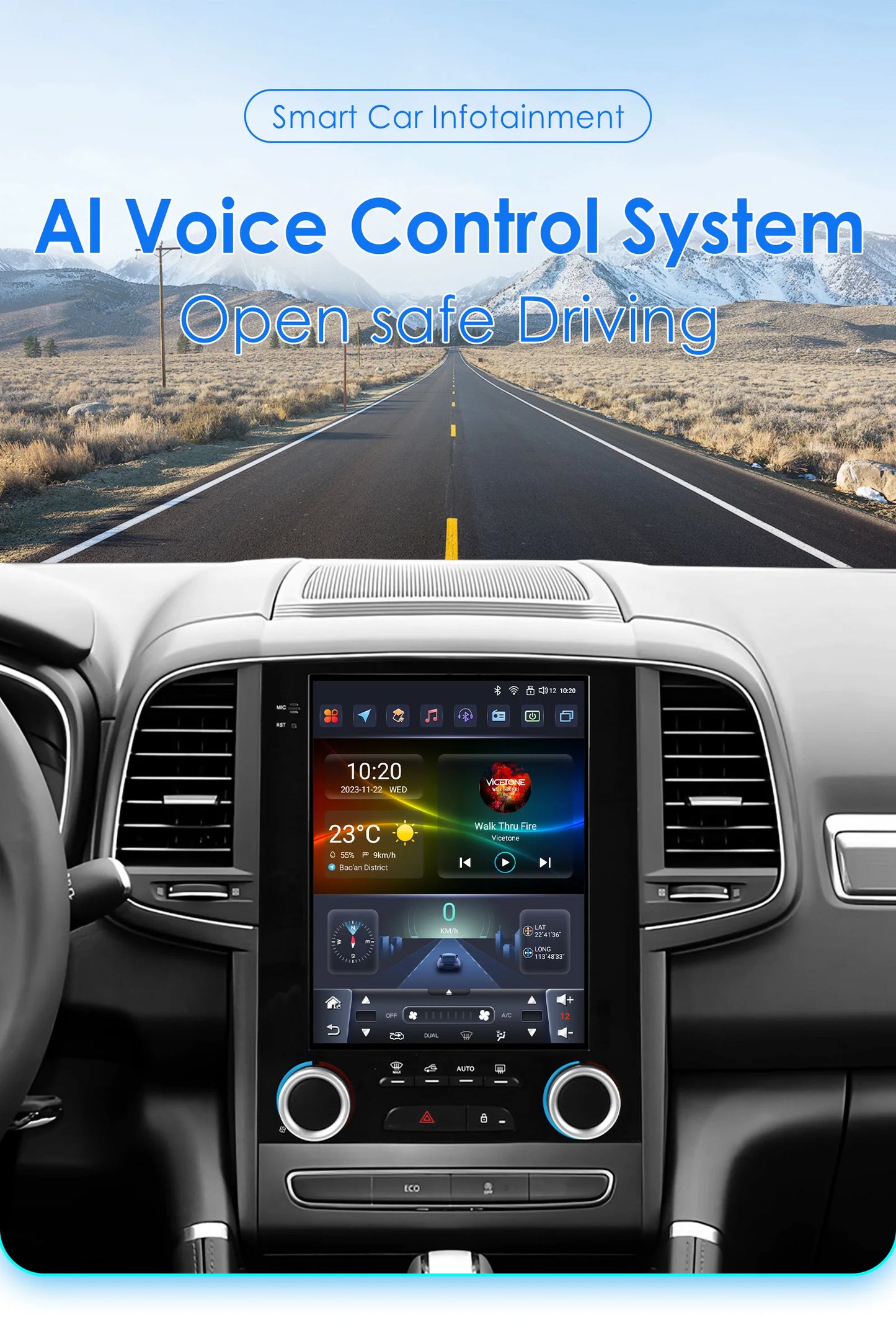 Autoradio CarPlay Renault Koleos, Mégane 4, Samsung SM6, Talisman (2016-2019) — Lecteur multimédia