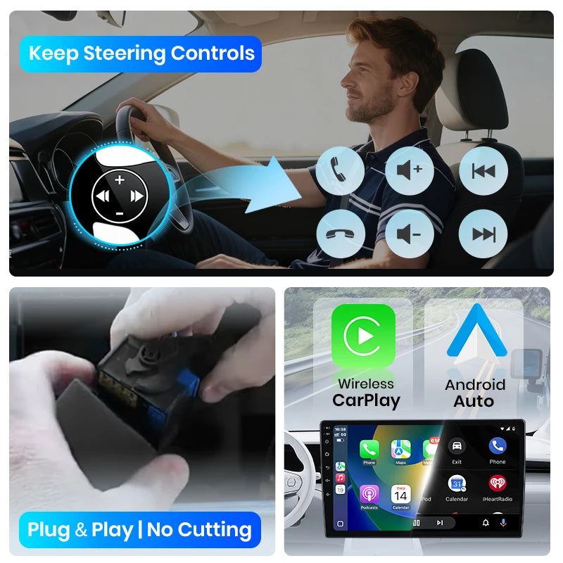 Autoradio Carplay Androidauto pour Renault Mégane 3 / Fluence / Samsung SM3 (2008–2014)