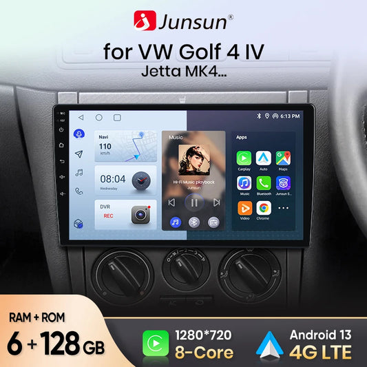 Autoradio CarPlay sans fil et Android Auto pour VW Golf 4 – GPS intégré