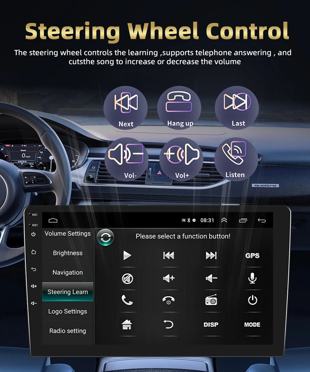 Autoradio CarPlay, Android Auto 2DIN pour Hyundai Tucson 2015-2017, Lecteur Multimédia avec Wi-Fi 4G,  DSP