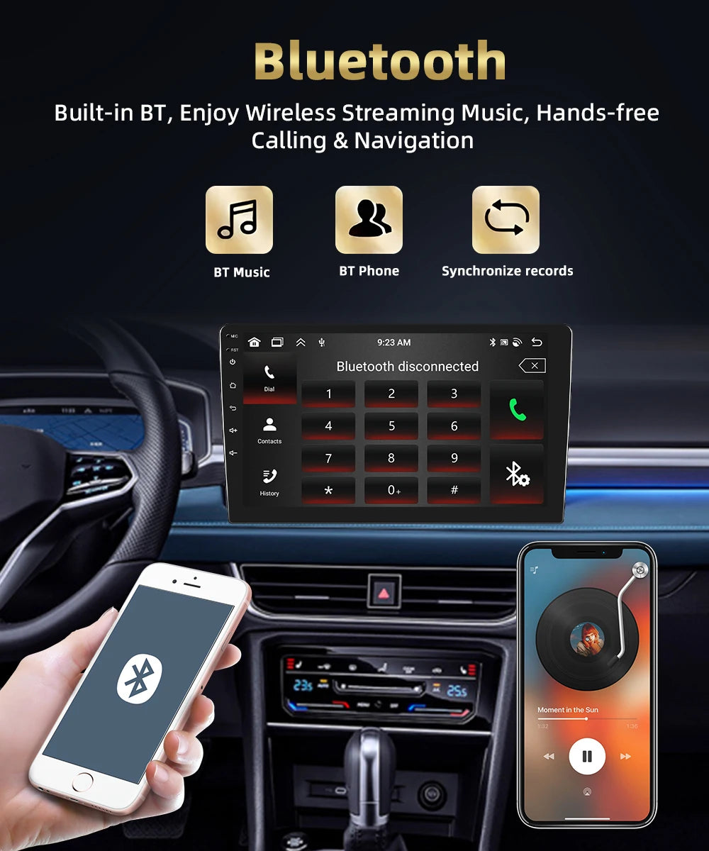 Autoradio CarPlay, Android Auto 2DIN pour Hyundai Tucson 2015-2017, Lecteur Multimédia avec Wi-Fi 4G,  DSP