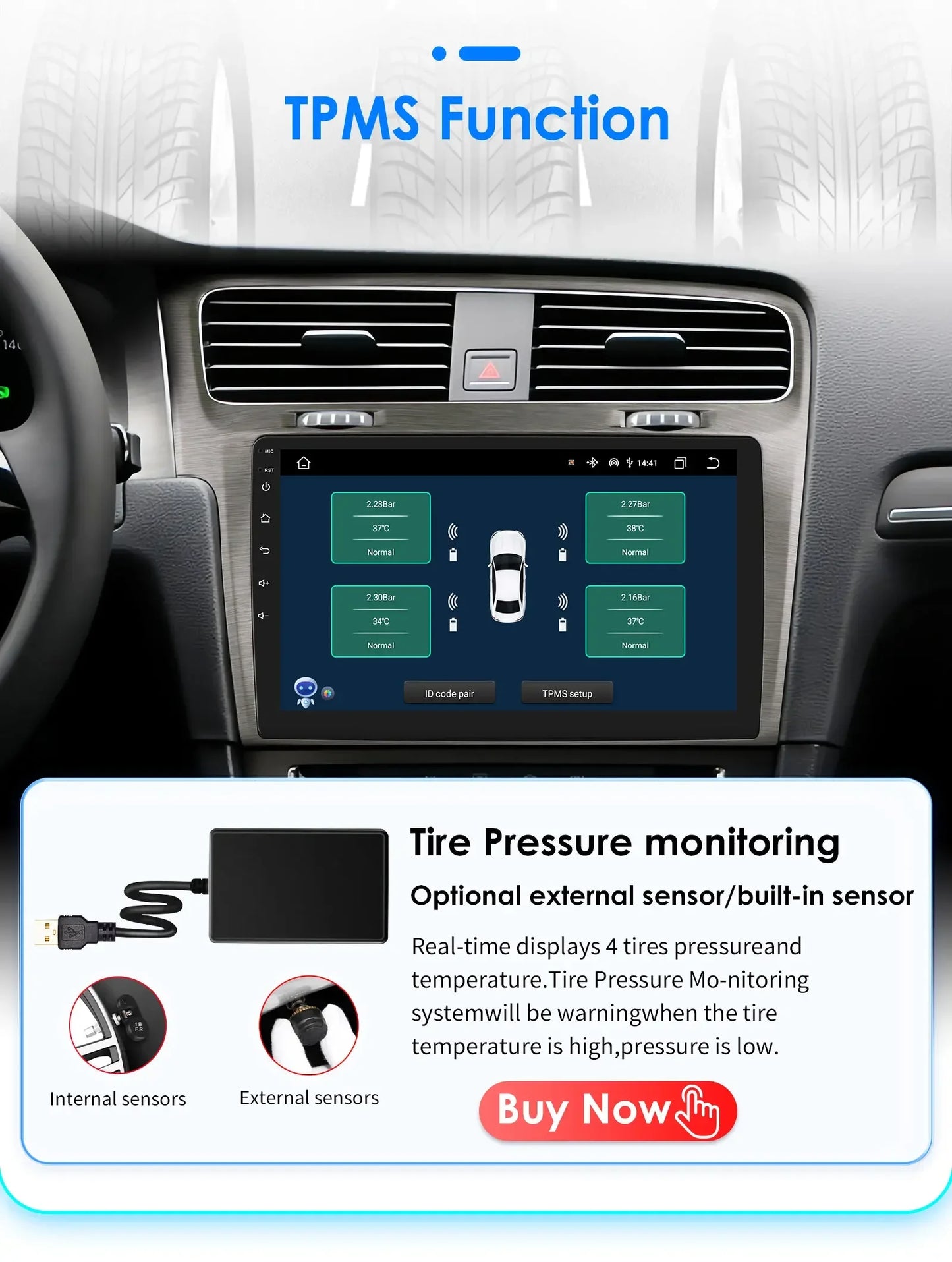 Autoradio Android Auto 10,1" 2DIN pour Volkswagen Golf 7 (2013-2017) avec GPS, RDS, DSP, 4G, Bluetooth, CarPlay