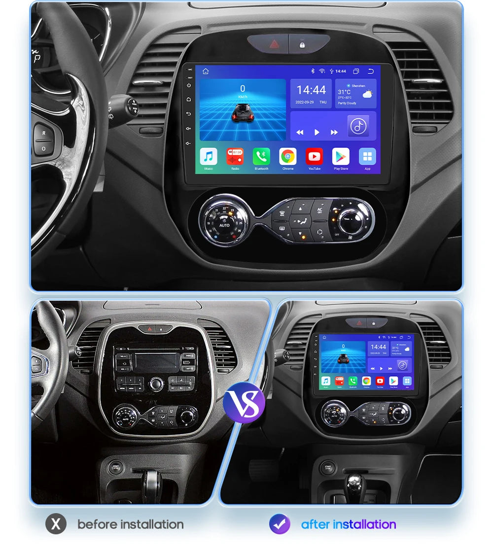 Autoradio Renault Captur (2016–2019) - CarPlay, Android auto - Système multimédia GPS