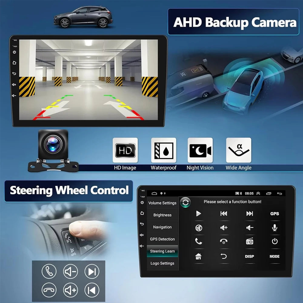 Autoradio Kia Morning / Picanto (2007-2011) Lecteur Vidéo Multimédia avec Écran QLED, CarPlay, 4G et GPS