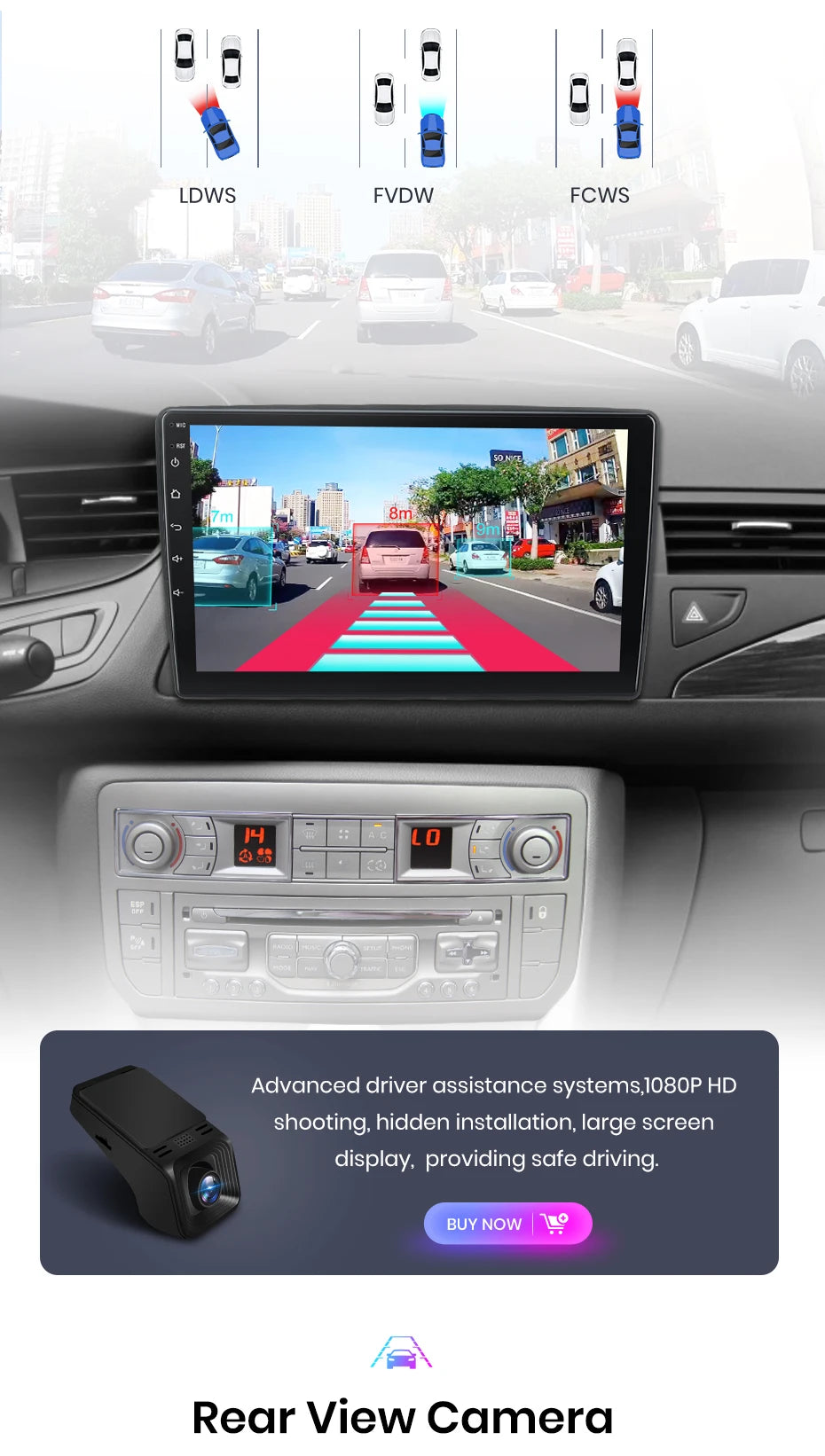 Autoradio sans fil avec CarPlay et Android Auto Citroën C5 (2008-2017), doté de RDS, 4G, Wi-Fi, GPS, double DIN et Bluetooth.