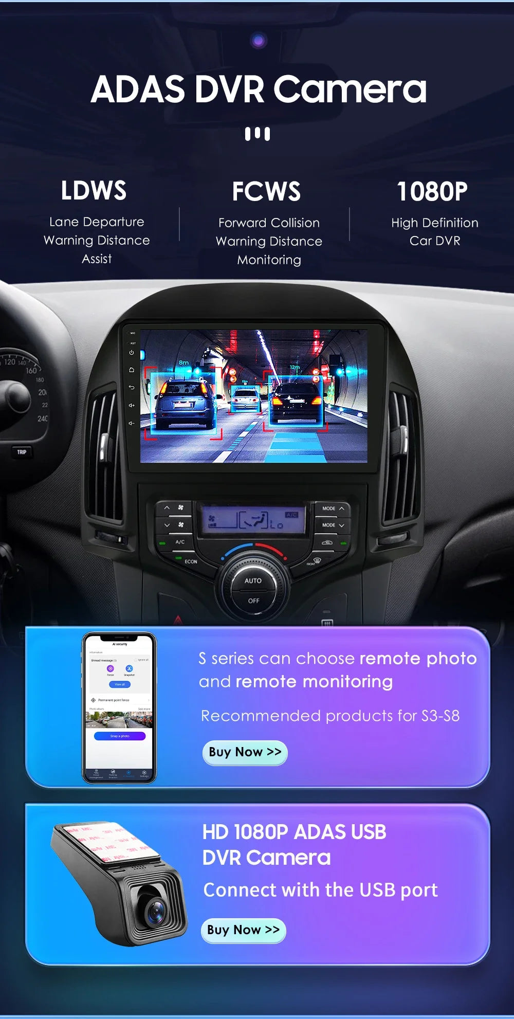 Autoradio Carplay Android 13 Hyundai i30 (2006 - 2011)