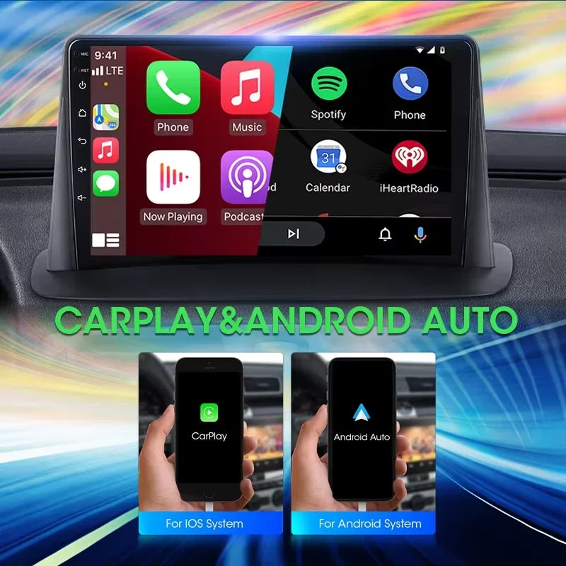 Radio con Carplay y Android Auto para Renault Mégane 3 y Fluence (años 2008 a 2014)