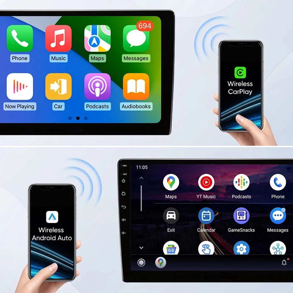 Autoradio Android 15 avec CarPlay pour Peugeot 607 (années 2002 à 2010)