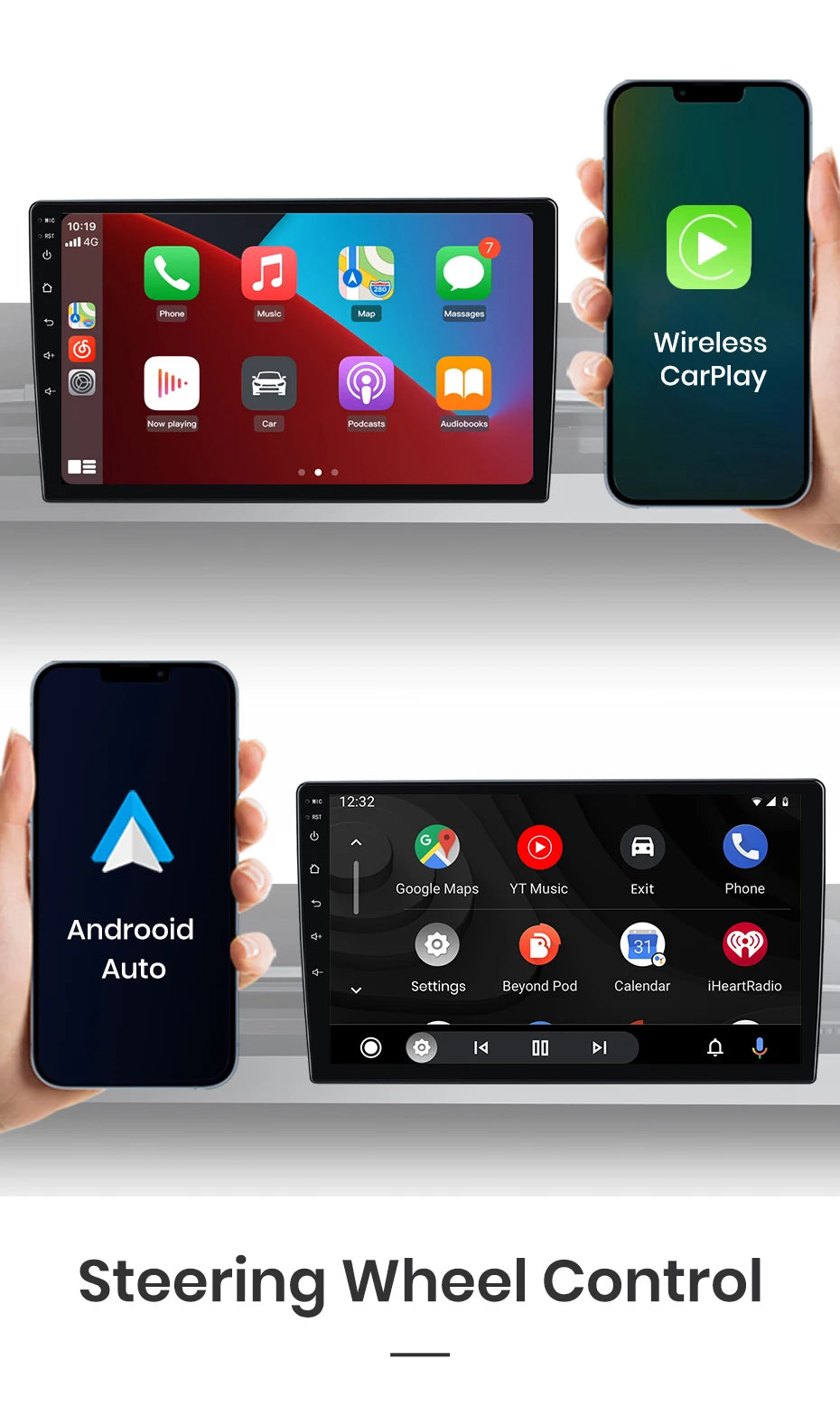 Autoradio CarPlay Android 13 Volkswagen Passat B5 (2000 à 2005) – Écran multimédia stéréo