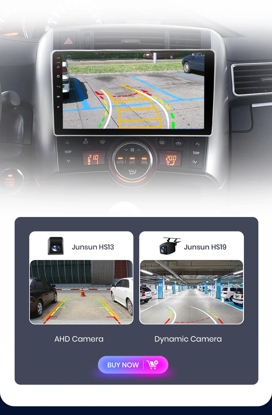 Autoradio CarPlay & Android Auto pour Toyota Verso R20 (2009-2018) Système Multimédia Intelligent avec GPS Intégré