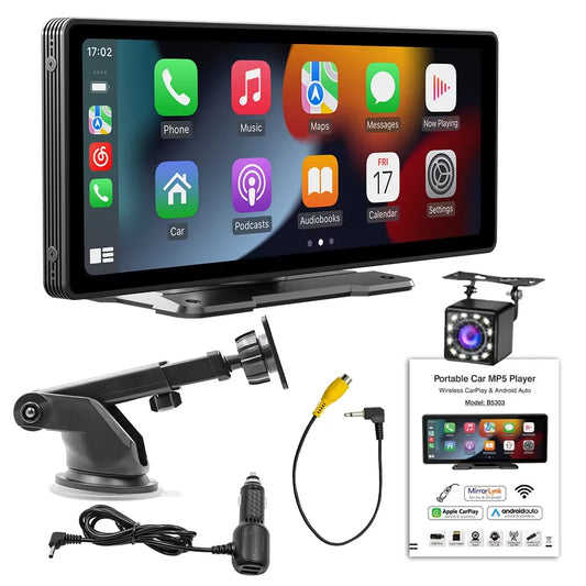 Ecran automobile universel 10,26" avec WIFI, CarPlay sans fil et compatibilité Android