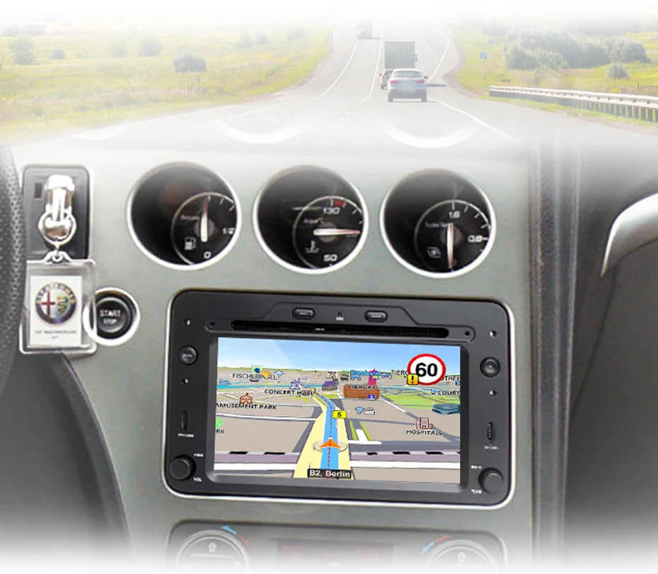 Autoradio CarPlay sans fil et Android Auto pour Alfa Romeo 159 Brera Spider Sportwagon GPS intégré autoradio