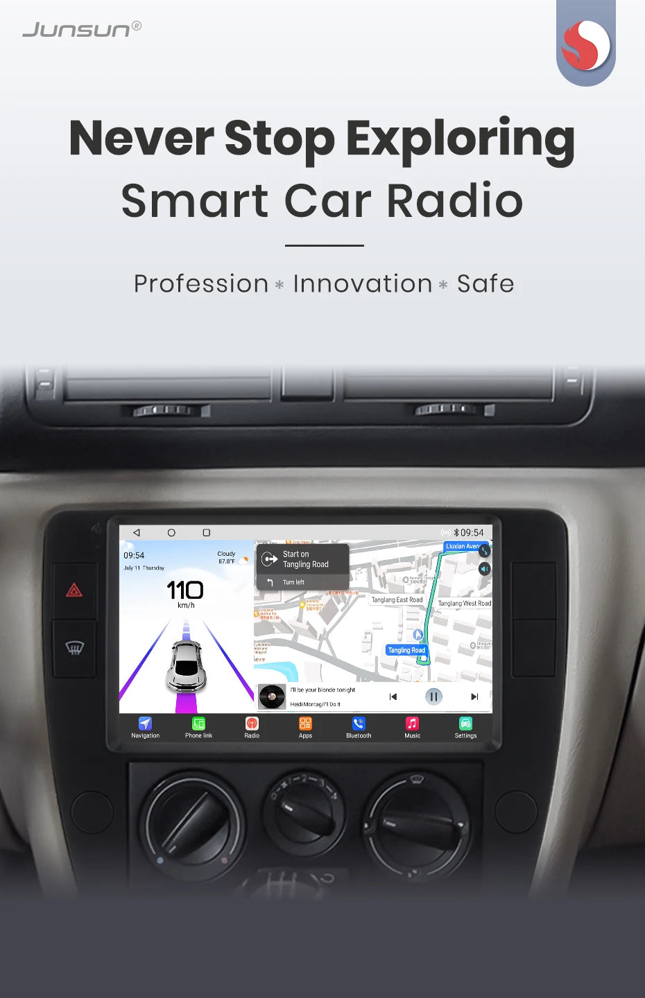 Autoradio CarPlay Android 13 Volkswagen Passat B5 (2000 à 2005) – Écran multimédia stéréo