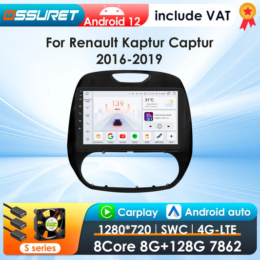 Autoradio Renault Captur (2016–2019) - CarPlay, Android auto - Système multimédia GPS