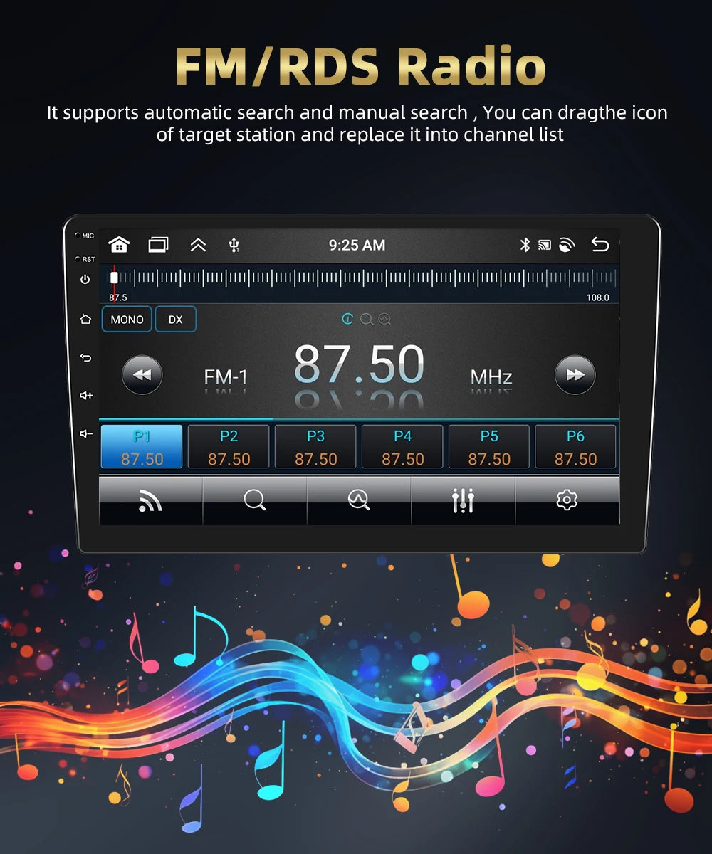 Autoradio CarPlay, Android Auto 2DIN pour Hyundai Tucson 2015-2017, Lecteur Multimédia avec Wi-Fi 4G,  DSP