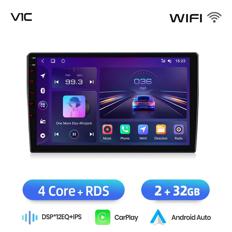 Autoradio  Peugeot Expert (2007-2016) - 4G LTE, CarPlay Sans Fil et Android Auto, Navigation GPS, Bluetooth, DSP, Radio FM RDS