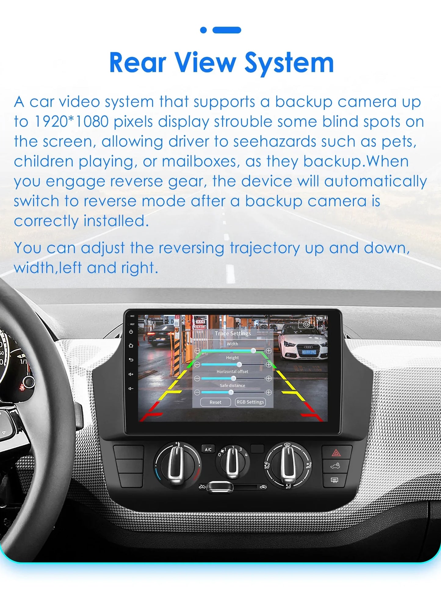 Autoradio Volkswagen UP! (2017 à 2023) – Compatible CarPlay & Android Auto – Écran tactile avec lecteur audio/vidéo